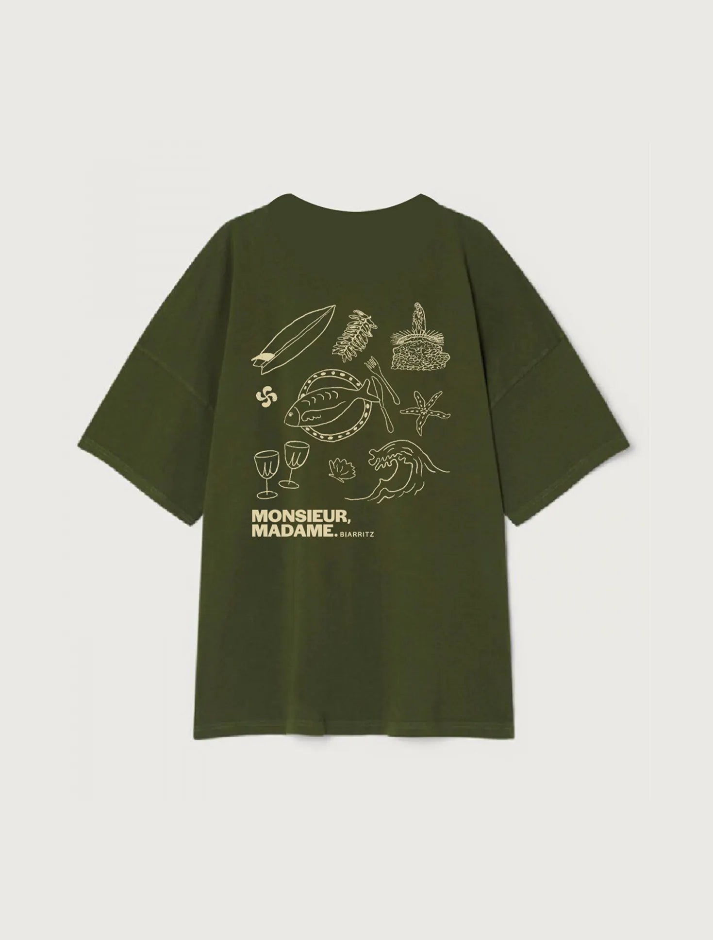 TEE-SHIRT MONSIEUR MADAME x AMV KAKI