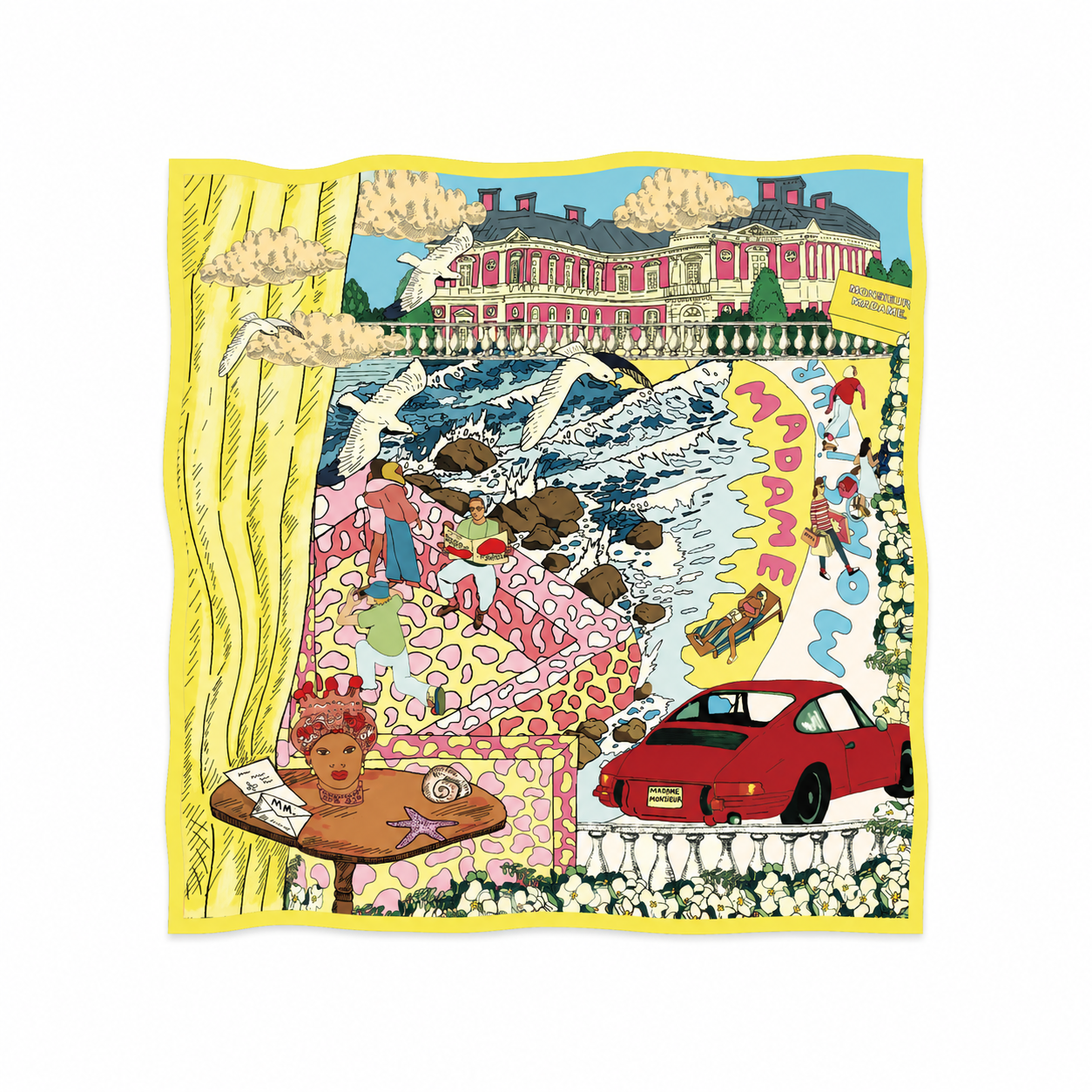 Foulard en soie - MADAME, MONSIEUR. x SOIE MEME